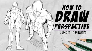 How to draw Perspective  Beginner Tutorial  DrawlikeaSir [upl. by Lerrej]