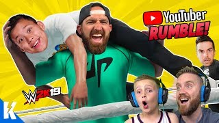 YouTubers Royal Rumble DUDE PERFECT EVANTUBEHD and CHRIS DENKER in WWE 2k19 KCity GAMING [upl. by Airamak]