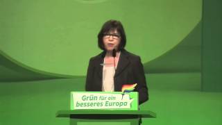 Auf dem grünen Parteitag in Dresden Bewerbungsrede von Rebecca Harms [upl. by Tips981]