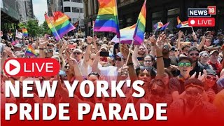 Pride Parade 2024  Pride Parade NYC  NYC Pride March 2024 Live  NYC Pride March 2024 News  N18G [upl. by Htebzil]