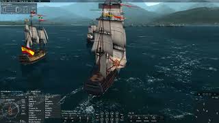 PortBattle PortauPrince Spain 22 vs Pirates 24 Naval Action 06 23 2023 [upl. by Morganne]