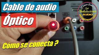 Cómo Conectar y desconectar Cable Óptico Digital Audio [upl. by Edalb]