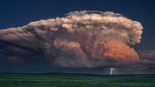 A STORM OF COLOR Time Lapse  Isolated Supercell tornado rainbow and lightning storm [upl. by Nagap]