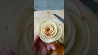 How to make a apple rose flower [upl. by Summers424]