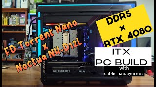 DDR5 ITX PC Build with RTX 4080 Timelapse  PCB57 [upl. by Antonio397]