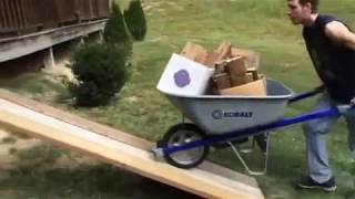 ELECTRIC WHEELBARROW ATTACHMENT  The Hillbarrow [upl. by Ydasahc]