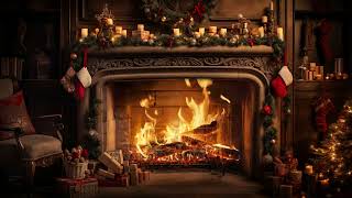 Warmth Of Christmas  Fireplace Sleep Aid For Instant Coziness  Fireplace Burning [upl. by Bogoch]