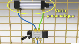 Principe de fonctionnement des Distributeurs et vérins pneumatiques [upl. by Gnet]