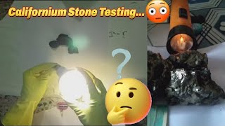 Californium Stone Testing  Radioactive Stone Testing Californium [upl. by Cosme491]