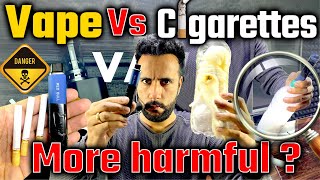 Vape vs Cigarettes I Science Experiment by Ashu Sir  Harmful Effects Of Smoking 😮 [upl. by Lucila748]