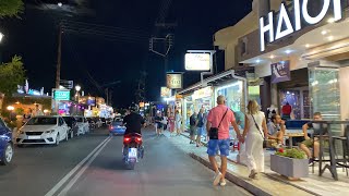 Argassi Zakynthos island  September 292023  Night Drive  Beautiful Night in Zante Town zante [upl. by Narib]