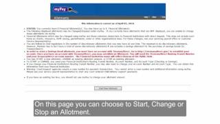 MyPay  Allotment Instructional Video [upl. by Juan489]