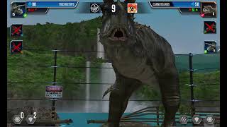 Triceratops vs Triceratops Jurassic World the game sorry za reklamy 😔 [upl. by Sasha]