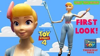 NEW Toy Story 4 Movie Toys Thinkway Toys Bo Peep Poseable Talking Action Fig Tubey ToysReview [upl. by Hoye]