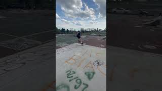 Nollie bigspin 🔥 skate bike bikelover skatepark [upl. by Adnalay]