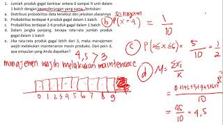 Teori Probabilitas  W11 Pembahasan Tugas Distribusi Probabilitas Diskrit  7 Januari 2021 [upl. by Yuille858]