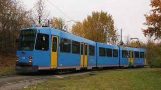 Sound Straßenbahn Duewag N8C Wagennr 412 der Kasseler VerkehrsGesellschaft AG [upl. by Ranip]