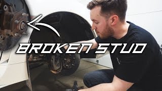 DIY Broken Wheel Stud on 2015 WRX  STI [upl. by Yelnik]