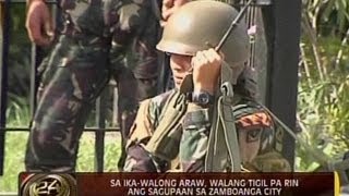 24 Oras Sa ikawalong araw walang tigil pa rin ang sagupaan sa Zamboanga City [upl. by Lajet]