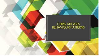 Chris Argyriss ImmaturityMaturity Theory PYSCHOLOGY PERSONALITY THEORIES Part1 [upl. by Virendra]