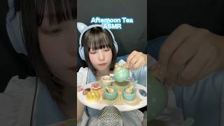 【ASMR】Lets ready for afternoon tea☕️💭 asmr roleplay kidtoys woodentoys eatingsounds shorts [upl. by Accissej]