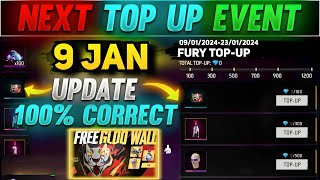 Next Top Up Event In Free Fire 9 JANUARY 2024  upcoming top up event in free fire [upl. by Loveridge885]