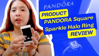 PANDORA Square Sparkle Halo Ring  Accessory Review  0420 [upl. by Llevert]