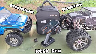 Radiocomando Radiolink RC8X 8 canali computerizzata potrebbe pilotare di tutto prova completa [upl. by Blasius]