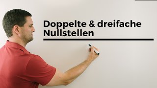 Doppelte und dreifache Nullstellen mit Schaubild  Mathe by Daniel Jung [upl. by Eleumas966]