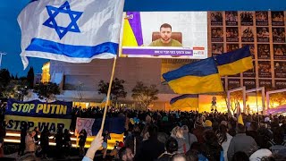 Ukraine war Zelenskyy calls for help from Israel and compares Russian acts to Holocaust [upl. by Anaejer216]