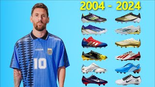 LIONEL MESSI  New Soccer Cleats amp All Football Boots 2004  2024 [upl. by Gen]