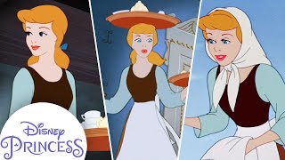 Cinderellas Morning Routine  Kids Cartoon  Disney Princess [upl. by Kcirtapnhoj]