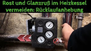 Rost und Glanzruß im Heizkessel mit Pufferspeicher vermeiden Rücklaufanhebung ESBE LTC 200 [upl. by Ardehs]