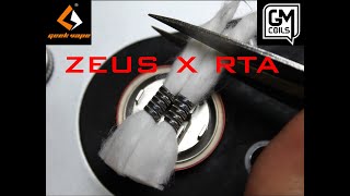 How to Build on the ZEUS X RTA by GEEKVAPE [upl. by Eelaroc]