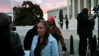 Westboro Baptist Church member interviewed outside Supreme Court arguments in Snyder v Phelps [upl. by Tevis738]