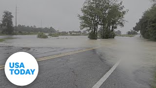 Videos show aftermath of Debbys heavy rain and flooding  USA TODAY [upl. by Eerdua859]