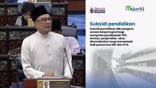 Belanjawan 2025 Yuran SBP IPTA dinaikkan kepada kumpulan kaya  PM Anwar [upl. by Daisey324]