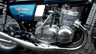 Suzuki GT750 1976 first run GT 750 [upl. by Lewin90]