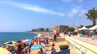 Trip to Blanes Beach in Costa Brava Girona Spain  Street amp Beach Walking Tour [upl. by Danni646]