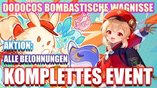 Dodocos Bombastische Wagnisse  Komplettes Event  Alle Belohnungen  Aktion  Genshin Impact [upl. by Acinna]