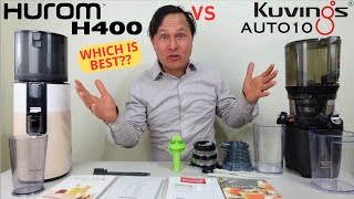 Kuvings Auto10 Hands Free vs Hurom H400 Easy Clean Comparison Review [upl. by Laurentia]