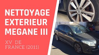 🚿 🧼LAVAGE EXTÉRIEUR MEGANE III XV DE FRANCE [upl. by Inafetse]