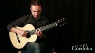 Cordoba C12 Demo Comparing solid Canadian Cedar and solid European Spruce tops 2 [upl. by Akerdal849]