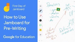 How to Use Jamboard for a PreWriting Strategy First Day of Jamboard [upl. by Ardnuasac591]