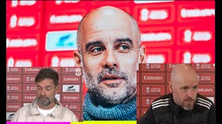 Pep Klopp Ten Hag iyo Pocha maxay warbaahinta la wadaageen ka hor kulamada Sabtiga iyo Axada la ca [upl. by Bechler429]