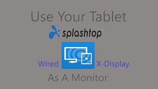 Use your tablet as a MONITOR  Splashtop Wired XDisplay [upl. by Odrareve]