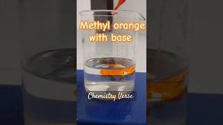 Methyl orange with base experiment chemistry ytshorts experiments [upl. by Siuol]