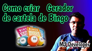 Como criar um Gerador de Cartela de Bingo [upl. by Atis]