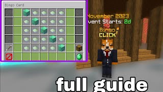 Bingo Guide for November 2023 Hypixel Skyblock [upl. by Nomad]