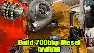 BUILD A 700bhp Capable OM606 Diesel engine Avoid Crank KEY ISSUES [upl. by Rot]